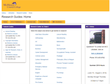 Tablet Screenshot of libguides.mchenry.edu